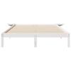 Bed Frame with Nightstands White 140 x 220 cm
