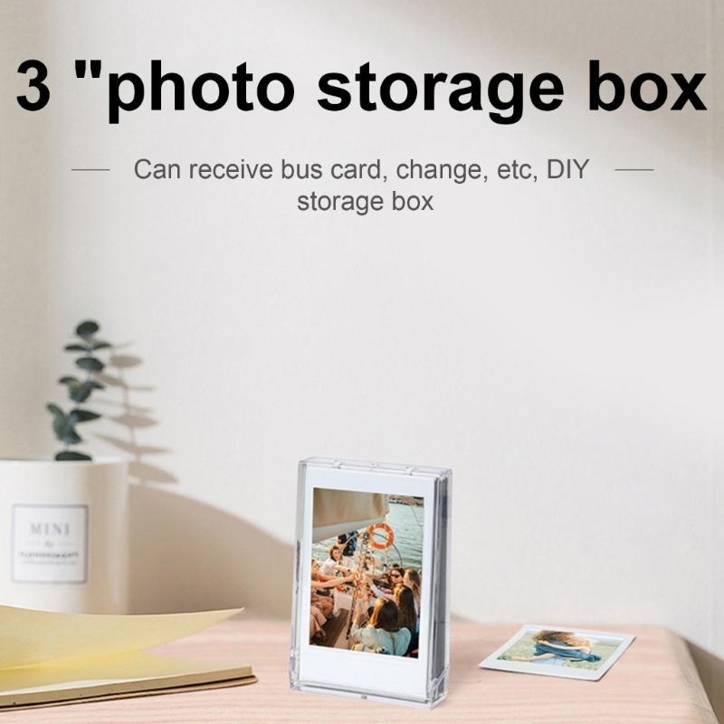 62KD 3inch Film Transparents Photo Box for Easy Display and Organization Of Photos