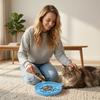 Pet Slow Food Bowl With Silicone Tape Suction Cup, Dog Licking Plate, Circular  Pet Meal Bowl,  And Dog Universal Slow Food Plate