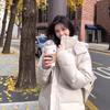 Lulu Puff Five-grid Three-proof Traceable White Duck Down Jacket Women's Short Cold-proof Bread Jacket