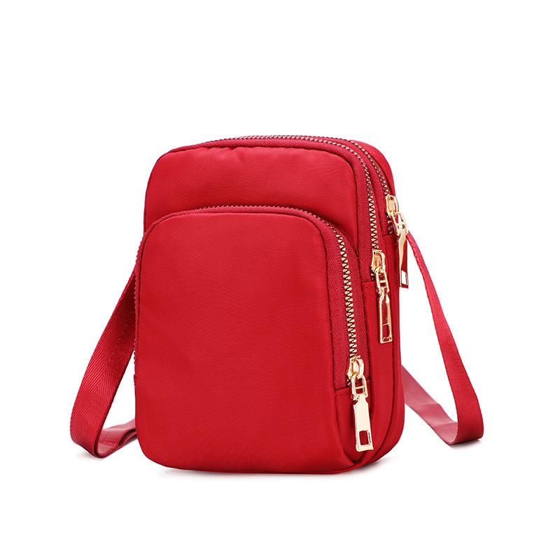 Casual Multi-layer Small Shoulder Bags for Women Lightweight Simple Ladies Crossbody Phe Bag Waterproof Nyl Female Purse