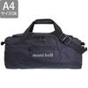 Duffel A4 Duffel 40 1133395 [Montbell] Men's Bag, Compatible, Nylon, L.W. (Black (BK))