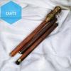 Brass Telescope Walking Stick Wooden Cane Handle With Compass Dollond London Art gift