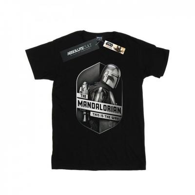 Mens The Mandalorian This Way Mando Shield T-Shirt