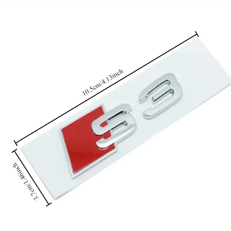 

For S3 S4 S5 S6 S7 S8 Car Rear Trunk Emblem Logo Badge Sticker Letter Number Emblem Sport S-Klasse Umbau
