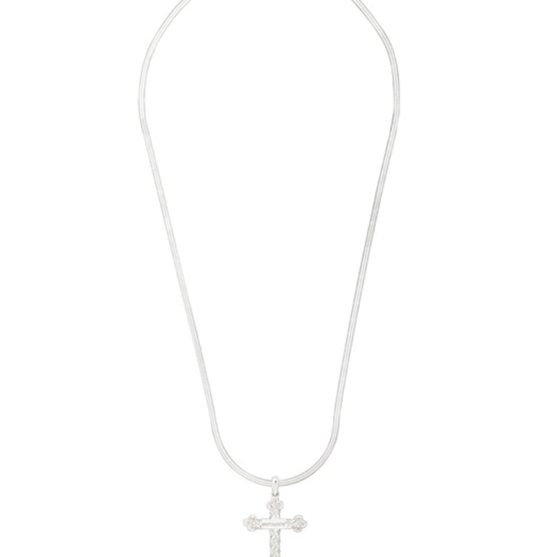 

SENTIMENTS no.541 [925 SILVER] KnoT CROSS necklace 925 SILVER