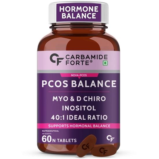 

Carbamide Forte PCOS Supplements for Women with 40:1 Ratio of Myo Inositol to D Chiro Inositol | Inositol Supplement for PCOS - 60 Veg Tablets