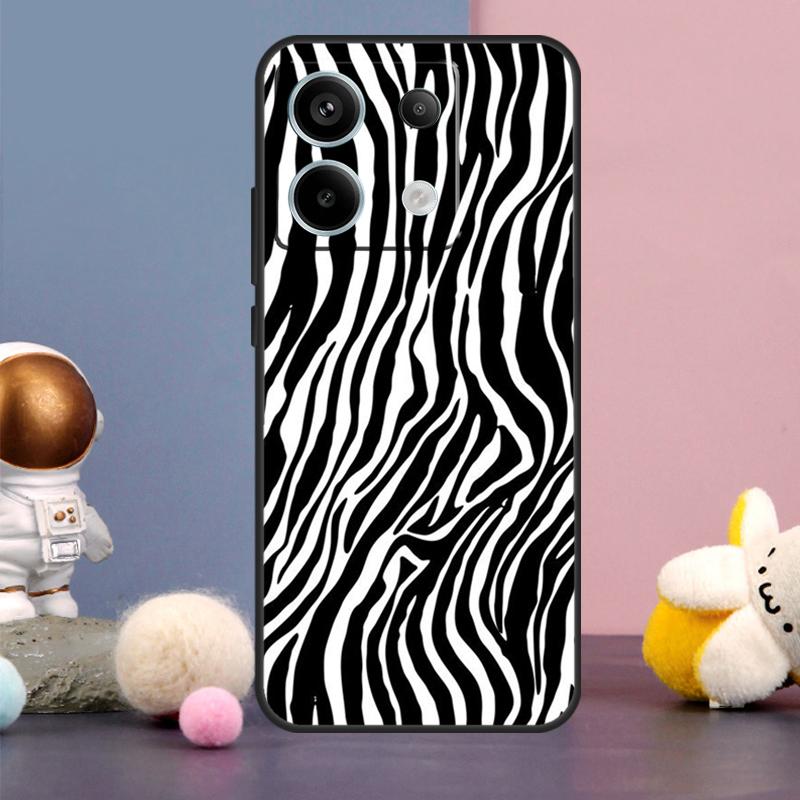 Coque Imprimé Rayures Zèbre Pour Xiaomi Redmi Note 13 9 10 11 12 14 15 Pro Plus Redmi 15 15C 14C 10C 12C 13C Housse