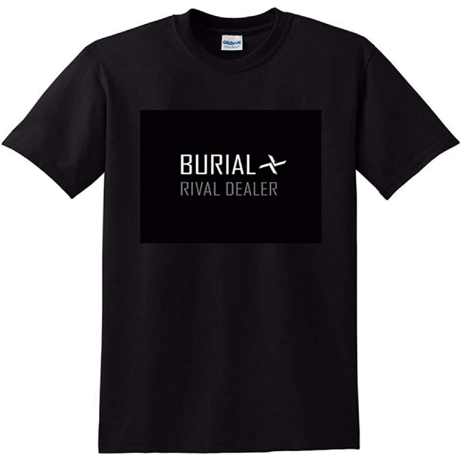 Burial Rival Dealer Винил CD Обложка Мужская Черная Футболка Графическая Унисекс Футболка S