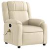 Massage Relax Chair Cream Colored Fabric