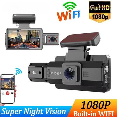 Κάμερα 1080P Για Αυτοκίνητο WIFI APP Διπλής Κάμερας Dash Cam Για Αυτοκίνητα Βιντεοεγγραφέας Μπροστινή και Εσωτερική Κάμερα Για Όχημα Αξεσουάρ Αυτοκινήτου