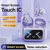 Clip On Ear Headphones Open Ear Earphones Wireless Earbuds Bluetooth 5.4 Sports Ear buds LED Touch Screen Waterproof Headsets for for Android iOS