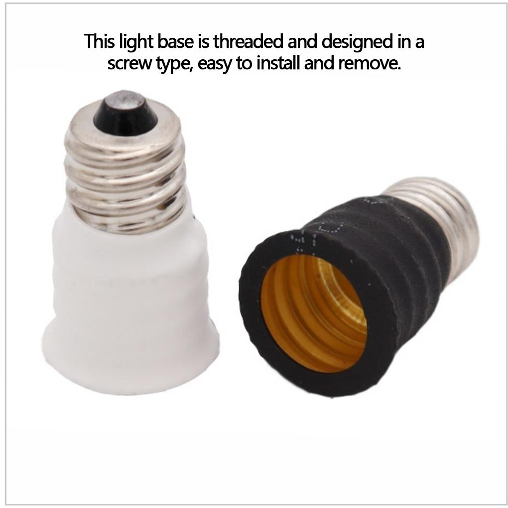 E12 zu E14 Lampenfassung Lampenhalter Kupfer Lichtsockel Adapter Beleuchtungskonverter Halter Reparatur Schraube Umrüstungszubehör