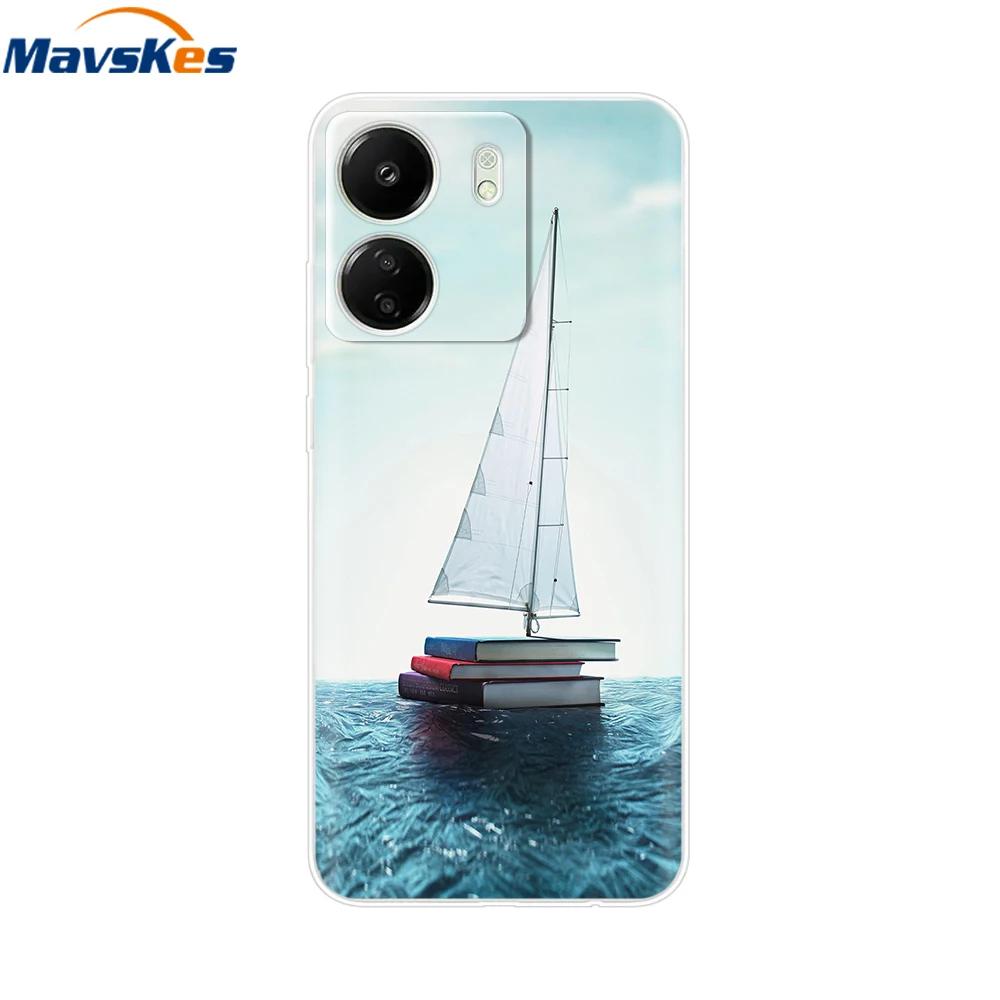 For Xiaomi Poco C65 Cases For Xiaomi Poco C65 Fashion Clear Soft Silicone Phone Cases TPU Fundas for PocoC65 c 65 Coque Bumper