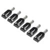 6Pcs Electric Guitar Tremolo Bridge Saddle U Shaped String Tuning Screw Saddle Accessory Black