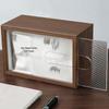 Light Luxury Walnut Wood Grain Tissue Box