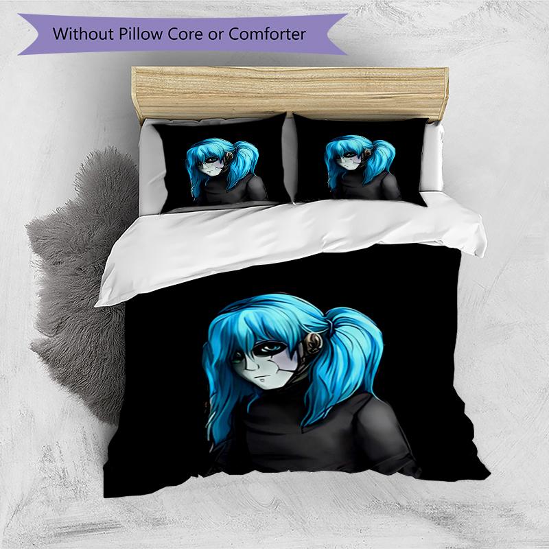 3pcs Sally Face1 Pattern Bedding Set Duvet Cover Set Includes Duvet Cover &pillowcases, Perfect All Season Bedroom Decoration & Gift