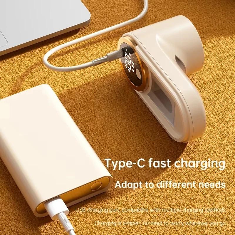 Portable Clothes Hair Ball Trimmer Electric Lint Remover Fuzz Pellet Remover With LED Display Typc-C Charging Sweater Shaver