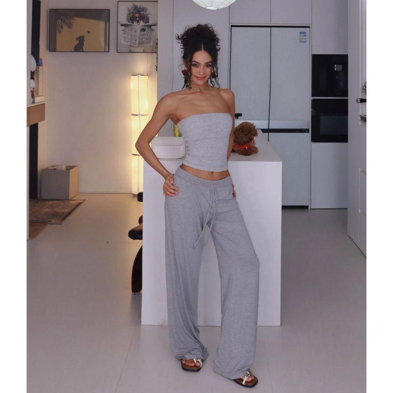 Guangzhou Painted Clothing Co., Ltd. Fashion Style Sexy Tube Top with Chest Pad Vest Female Silm Yoga Pilates