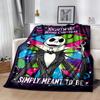 Christmas Nightmare Blanket Durable Comfort Perfect for Couch Picnics Sofa All-Season Use Digital Print Suitable for Gifting Relatives and Friends