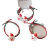 2024 Christmas Santa & Reindeer Hair Ties - High Elasticity (2-Pack)