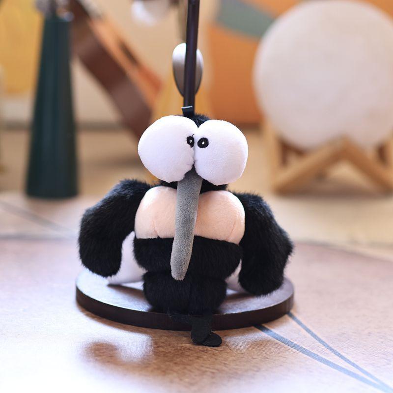 1Pcs Cartoon Muscle Mosquito Pendant Plush Doll for Kids Unique Stuffed Toy Backpack Car Ornament Gift
