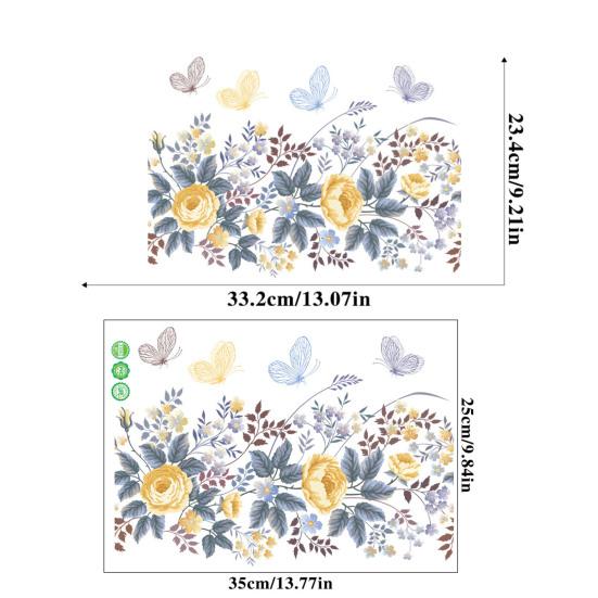 Sticker Removable Self-adhesive Waterproof PVC Bathroom Wall Art Decoration Decal Home Supplies