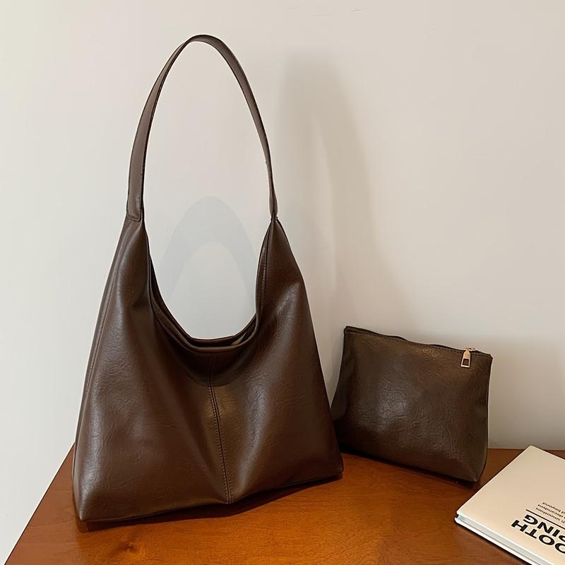 A Stylish And Versatile Two-Piece Set for Women, Featuring a Soft And Comfortable Shoulder Bag And a Handbag, Perfect for Casual Outings.
