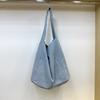 Small dirty cabinet, niche denim canvas bag, casual simple cloth bag, large capacity student shoulder tote bag