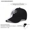 Pop New Baseball Hat Claw Print Embroidery Street Pop Hip Hop Hat Skateboarding Hat Daily Leisure Sunshade Hat