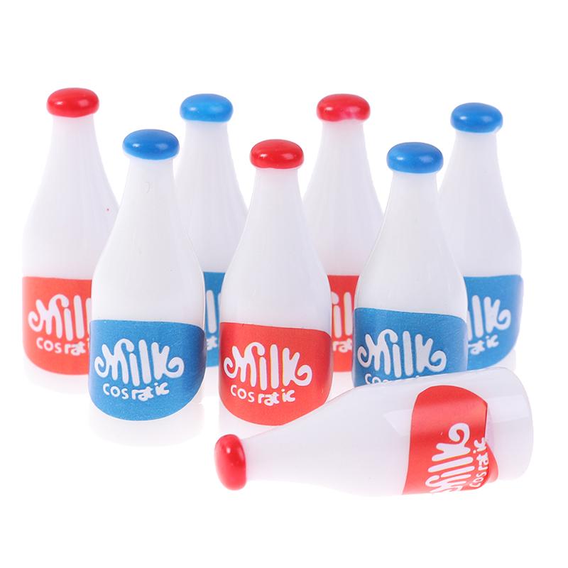 4Pcs 1/12 Dollhouse Miniature Milk Model Dolls House Kitchen Accessories Toy