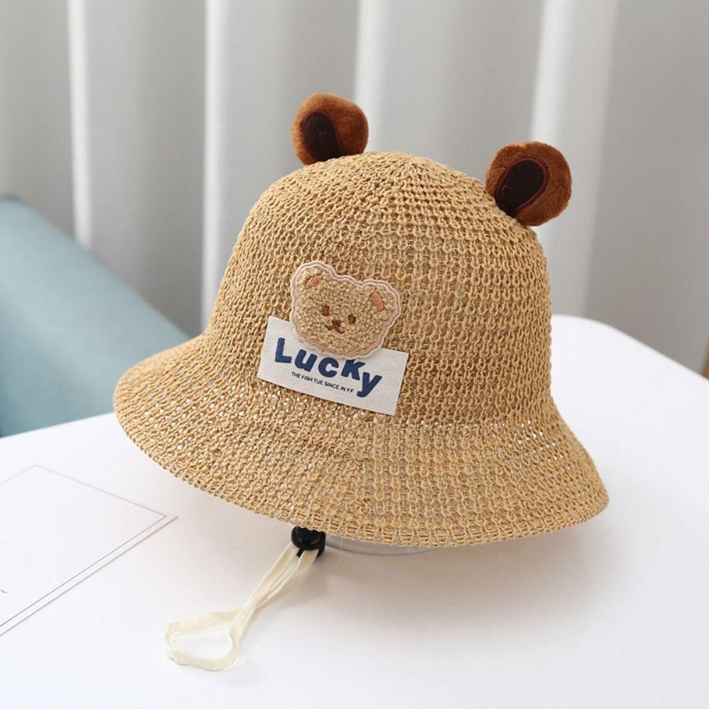 Cartoon Bär Kinder Sonnenhüte Sonnenschutz Sonnencreme Fischerhut Mädchen und Jungen