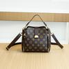 Fashionable Women's Bag Korean Version Spring and Summer New Retro Handbag Trendy Versatile One Shoulder Crossbody Printed Bucket Bag