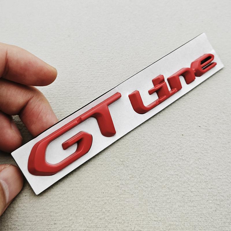 AAXJ1 3D Metal Chrome Logo GT Line Emblem Badge For Peugeot 2008 301 307 308 408 3008 508 208 Car Rear Trunk Fender Styling Decoration