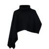 Irregular split high neck knitted pullover scarf shawl autumn and winter versatile wool scarf