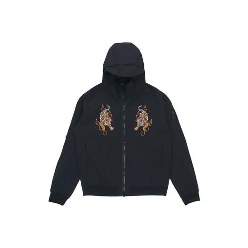 

adidas Худи на молнии с принтом Двойной тигр Мужская Черная M чёрный