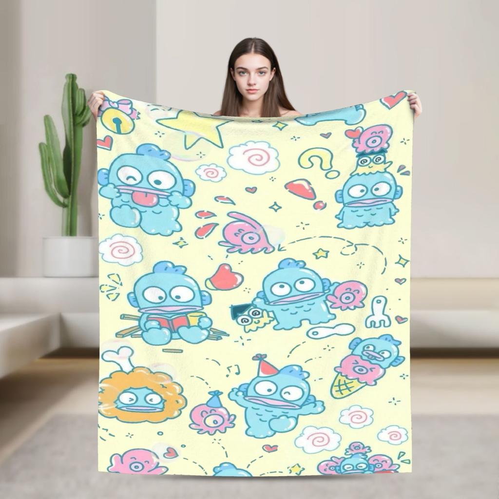 Hangyodon Hang in There Blanket Cover Fleece  Super Warm Throw Blanket for Bedding Couch Bed Rug