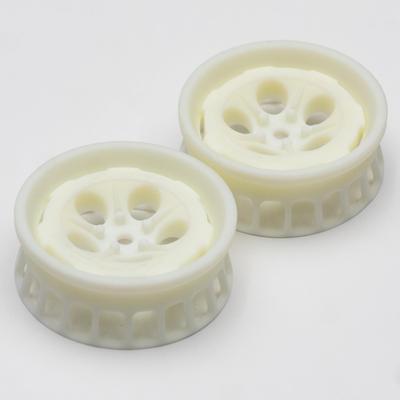 Miękkie, cienkie koło typu M (Przesunięcie 4) do RC Drift, Drukowane 3D, Białe
