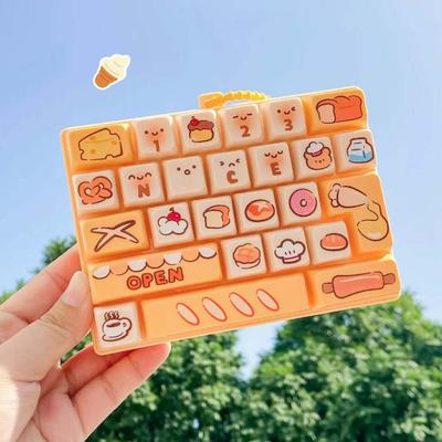 26 Key Decompression Button Toy Creative Design Keyboard Keychain  Children's Bag