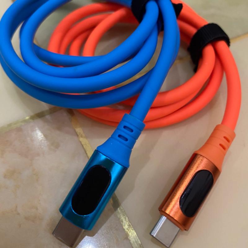 1 Stück 240W USB Typ C LED Digitalanzeige Kabel 6A USB-C zu USB-C Schnelllade-Ladekabel Zubehör für Huawei