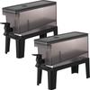 Yamazaki Refrigerator Drink Dispenser with Black of Tower 11447 x 2 1.8L Stand, [Set 2]