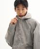 Placestudioman Athletic Cuff String Detail Windbreaker Hooded Jacket [Grey]