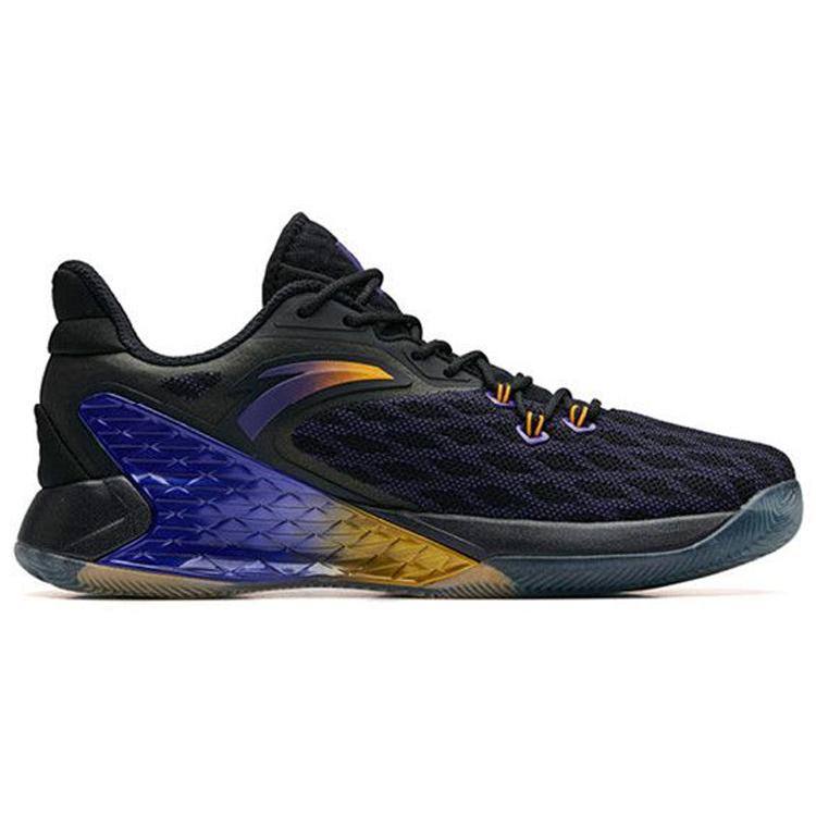 Anta RR5 Rajon Rondo 5 Non Slip Lightweight Low Top Performance Basketball Shoes Men's Black Purple 11911160R-4
