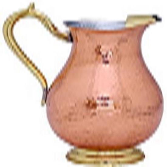 

@ Pure Copper Jug with Brass Handle For Water Drinks
