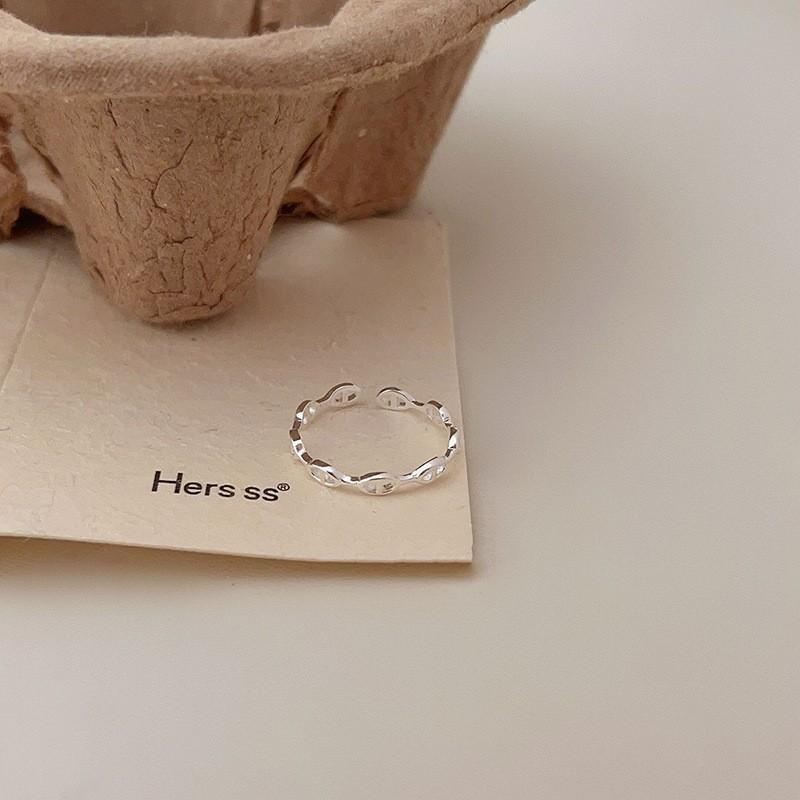 Silver Unique S925 Ring For Women Summer Collection Fashionable Geometric Design Luxury Lightweight