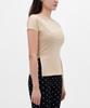 OCAK Melek_Okak Boat Neck Slim Top (Beige)