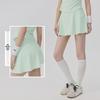 Women's Anti-Glare Tennis Skirt & Breathable Yoga Top Set: Slimming, Waist-Cinching, Casual Sportswear