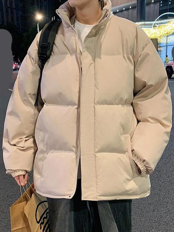 Men's 2025 Winter Stand Collar Cotton Puffer Jacket