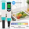 Digital Food PH Meter 0.00~14.00pH Temp PH Tester EC Meter for Meat Dough Sausage Cheese Soil Tester High Accuracy