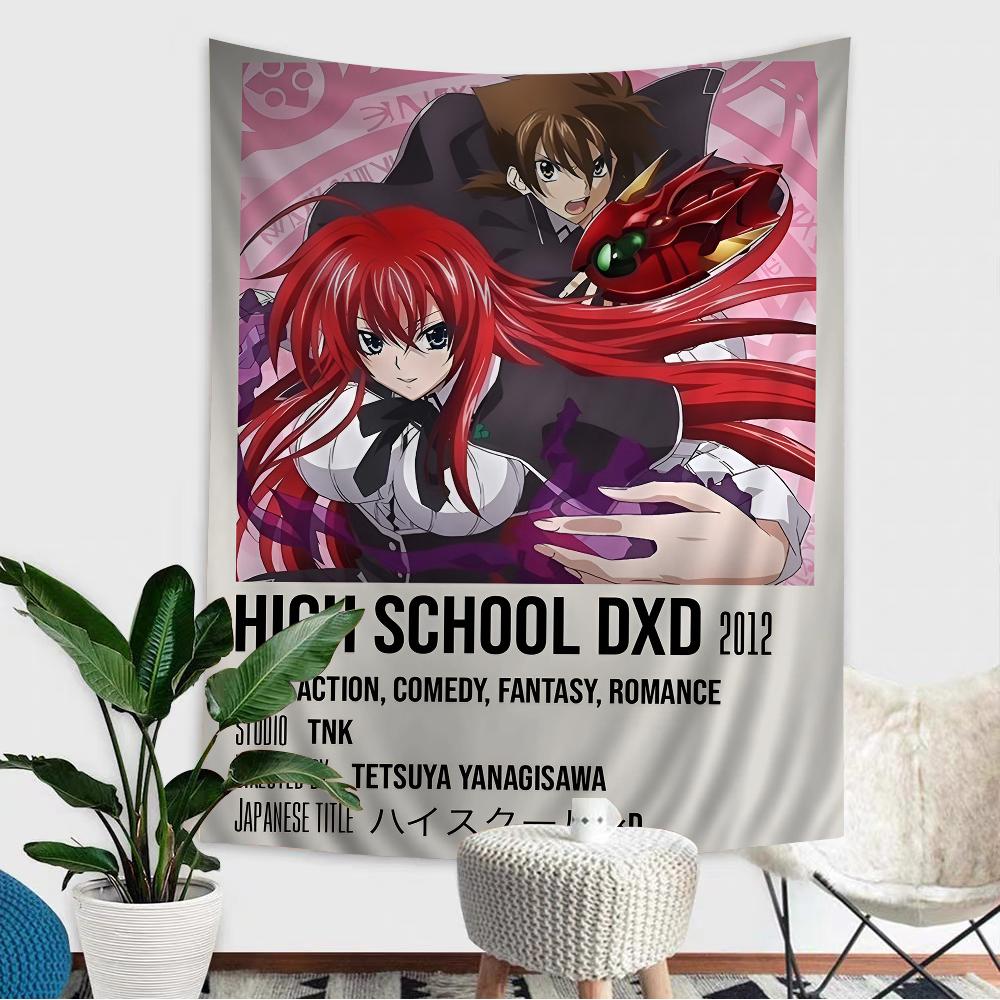 High School DxD DIY Väggbonad Hängande Tarot Hippie Väggmattor Sovsal INS Heminredning